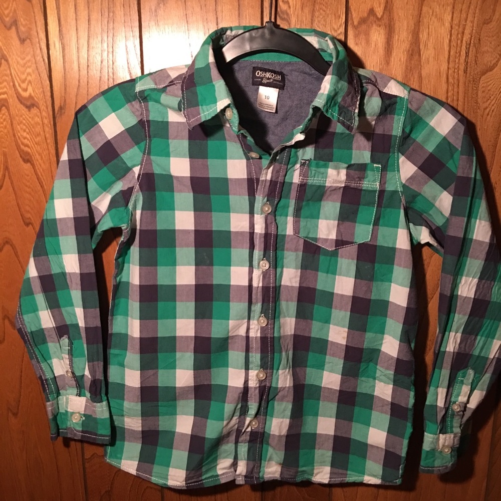 5/25 Oshkosh B’Gosh Plaid Button-Front Shirt